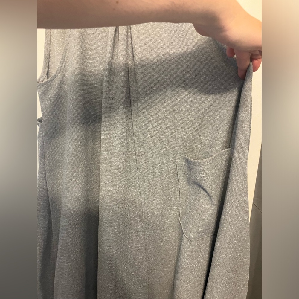Halara wide leg Adjustable Strap Button Multiple Pocket Overalls grey small - Picture 12 of 15